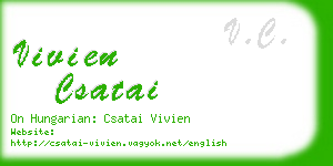 vivien csatai business card